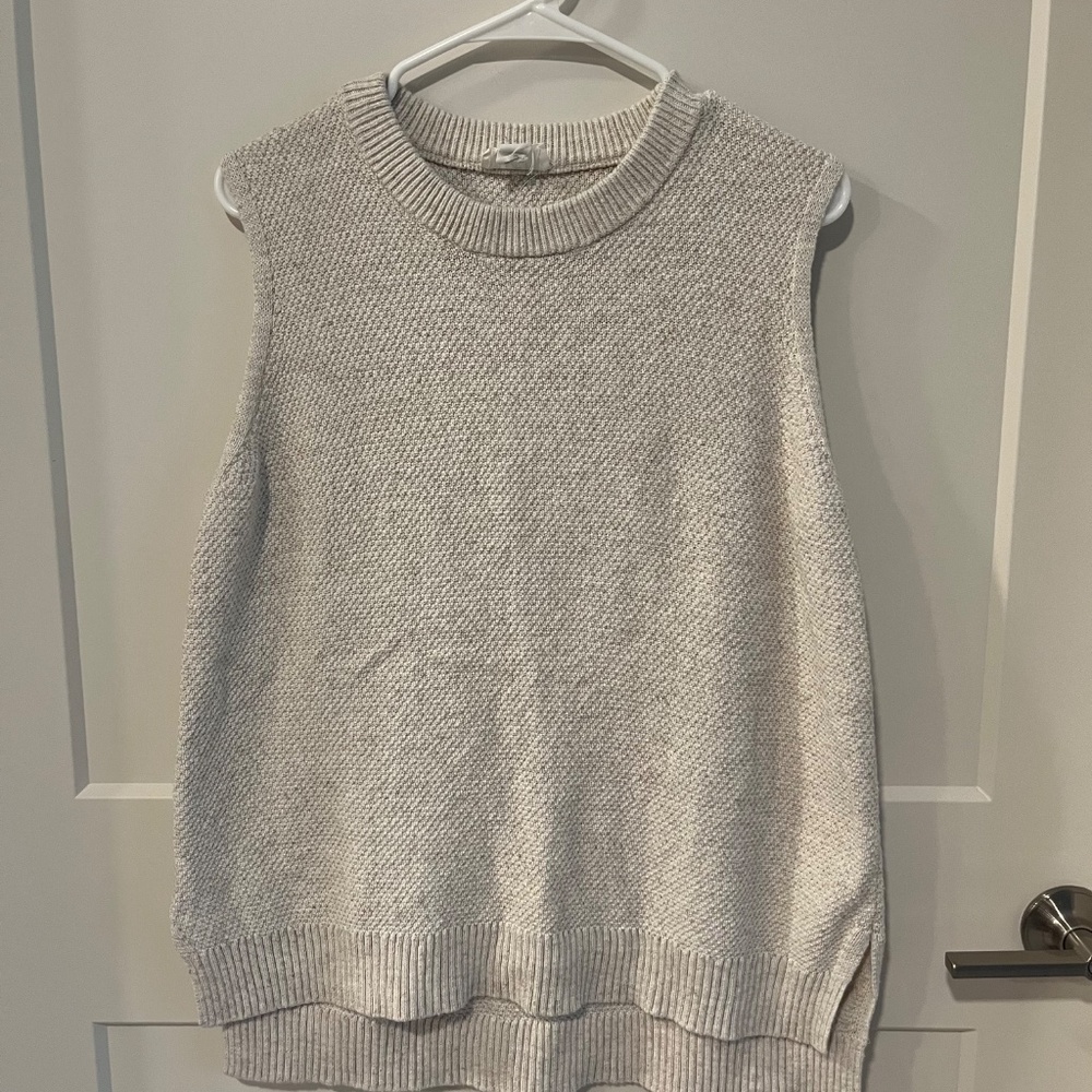 Cozy Cream Loft Sweater-vest